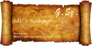 Gál Szulamit névjegykártya