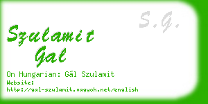 szulamit gal business card